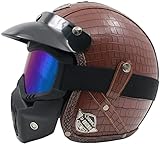 ★Ligero y cómodo: Nuestros cascos de moto para hombre y mujer son cascos de moto ideales, de tamaño pequeño, ligeros, aptos para personalización y diseño de empaque, y son ideales para personas que buscan cascos más cómodos.