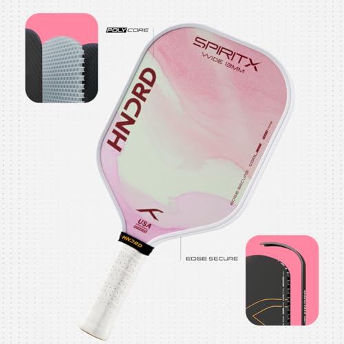 Image of Hundred Spirit X Flow Blast - Pickleball Paddle | 13mm Core | Wide Body Power Paddle | Enhanced Sweet Spot | Ideal for Beginners & Intermediate Players | Free Paddle Bag