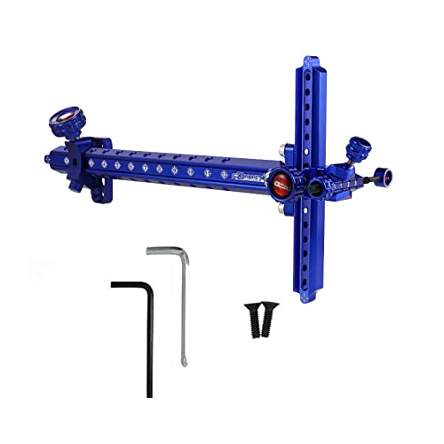 Soohupet Archery Recurve Bow Sight Accessories T Shape Archery Shooting Target Sight Adjustable Bowsight With Optical Fiber Pin Sight For Target Practice (Blue) #TOP3