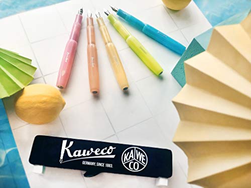 Kaweco Frosted Sport Fountain Pen Soft Mandarine, Fine Nib Sport Octagonal Clip Chrome (2019 Novelty) - Thumbnail 2
