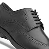 Hush Puppies Men's Brace Brogue School Uniform Shoe, Black, 9 UK #5