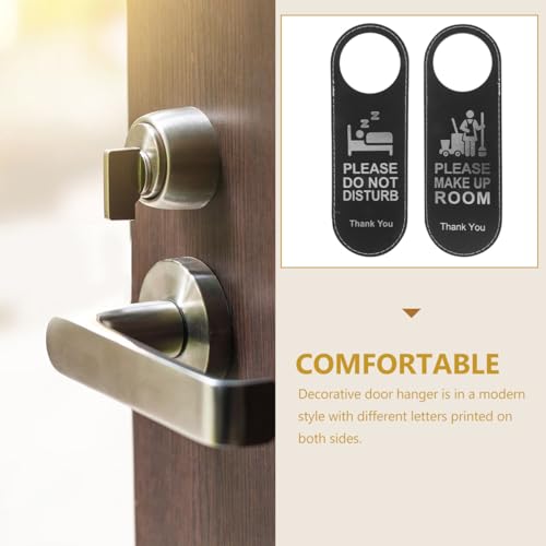 Panneau de porte en cuir Didiseaon 24x8,9 cm pour hôtel et salle de bain