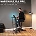 VIVO Height Adjustable 28 x 14 inch Standing Desk Cart for Laptop Office Work, Stationary Training Exercise Bike Use, Small Mobile Workstation with Locking Wheels, Black, CART-V01BK