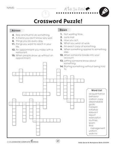 Daily Social & Workplace Skills Gr. 6-12 - Classroom Complete Press (Life Skills Series) - Image 7