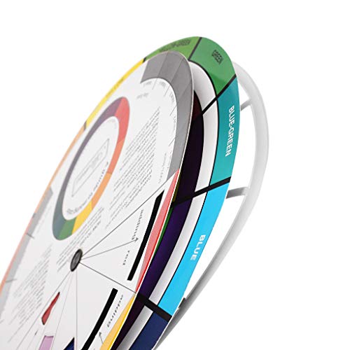 Unknown Creative Color Mixing Board & Wheel, Art Class Teaching Tool, Multicolor, Modern, Paper
