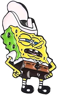 Amazon Com Bob Esponja Esmalte Pernos Esponja Bebe Broches Insignia Animacion Pina Hut Pulpo Joyeria Todo Lo Demas