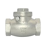 Megairon 1' Stainless Steel SS316 Swing Check Valve,NPT...