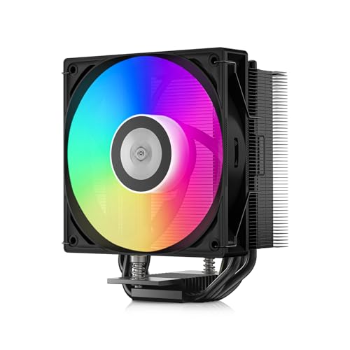 Image of PCCOOLER CPS ARGB CPU Cooler, RT400 ARGB 4 Heat Pipes, 120mm PWM Fan, 235W TDP, Quiet Cooling, Universal for Intel LGA 115X /1200 /1700 /1851 & AMD AM4 /AM5