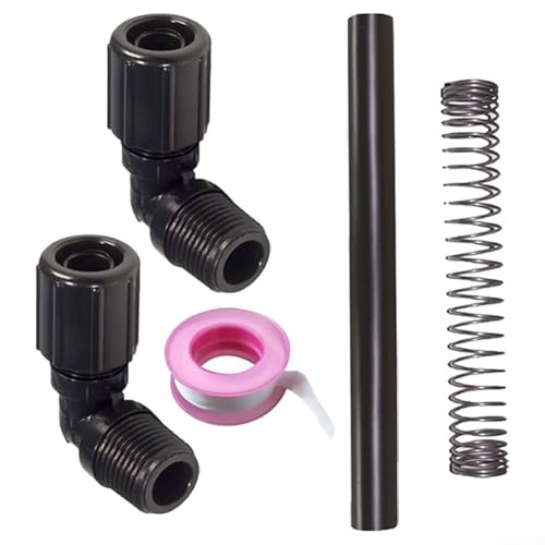 Kit de piezas de clorador para modelos de alimentador automático 320 y 322, juego de repuesto de 4 piezas con conectores NPT, tubo de alimentación y soporte de tubo, resistente a VMQ/EPDM