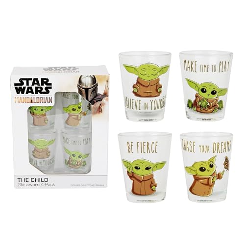 Grogu Mini Glasses 4-Pack
