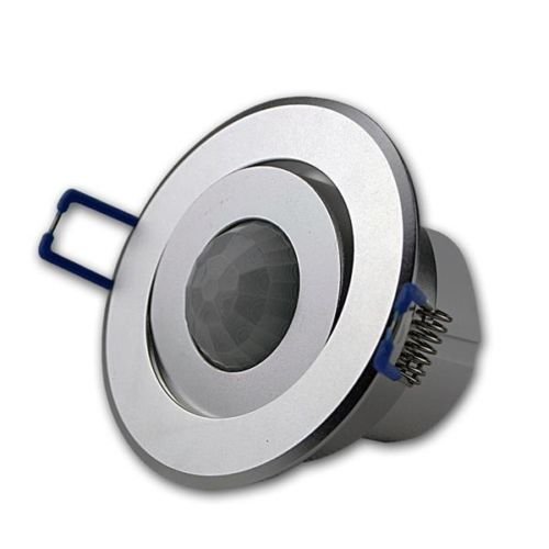 Preisvergleich Produktbild Präsenzmelder Bewegungsmelder Decken Einbau Sensor BWM Alu matt schwenkbar