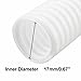 Tool parts 7 M 17 x 21 Mm PP Flexible Corrugated Conduit Tube for Garden - Office White
