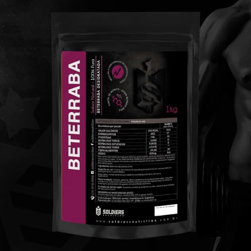Beterraba Em Pó 1Kg - 100% Puro - Soldiers Nutrition