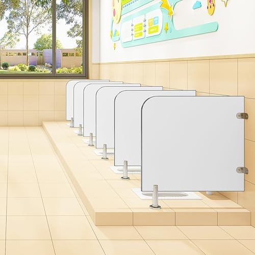 Children's Wall-Mounted Urinal Privacy Divider - Durable 60x70cm Toilet Partition Screen for Schools & Public Restrooms (1 PCS) - White Panel for Enhanced Hygiene and Privacy
