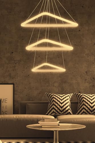 Lustres réglables blanc lot de 3 suspensions alu 30-50 cm