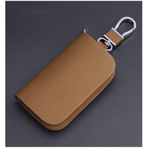 MINGRUILIHAI Funda Llave Coche para Suzuki Karimun/Landy, PU Cuero Llavero Bolsa Protectora Anti-rasguños Cremallera Estuche Decoración Accesorios,No Window-C