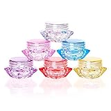 Wopanxye 16 Pack 5g Small Jars, Tiny Cosmetic Containers, 5 Gram Sample Empty Container, 5ml Plastic Travel Size Pot Jar, for Eye Shadow Nails Powder Jewelry Earrings Lotion Cream Make-up Storage - Image 4