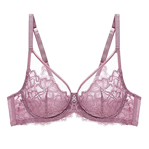 Soutien-gorge minimiseur WENJUN en dentelle délicate et armatures haute tenue