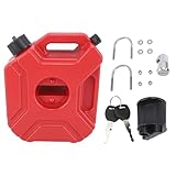 【Stockage de grande capacité】 : avec une capacité de 3 L/0,75 gallon, le réservoir de carburant portable peut stocker une quantité importante de carburant, vous assurant d'en avoir assez pour les longs trajets.