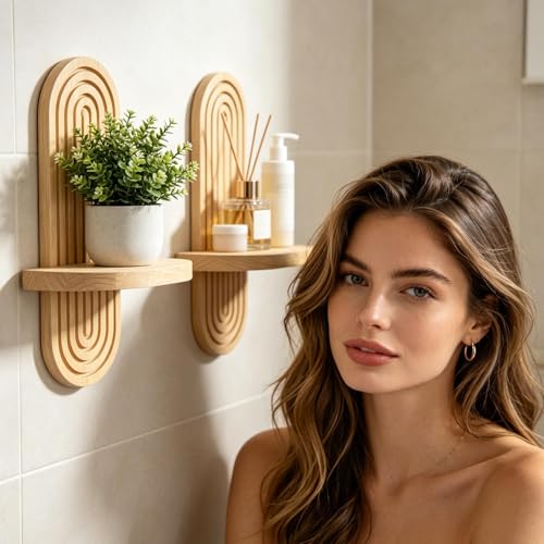 Tablette flottante murale bois pour ambiance cocooning - 4