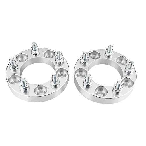 AutoForever 2PCS 1inch 5lug 5x4.75 Wheel Spacers 5X120MM Wheel Spacer Adapters 87.1mm Hub Bore 12x1.5 Studs Compatible with 2004-2009 Cadillac XLR 1967-2005 Pontiac Firebird