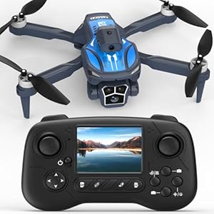 Drohne mit 1080P HD-Kamera, Hindernisvermeidung, Ein-Knopf Start/Landung, 90° schwenkbare Linse, Geschwindigkeitsanpassung, Modularer Akku, FPV Quadrocopter für Erwachsene, Kinder & Anfänger