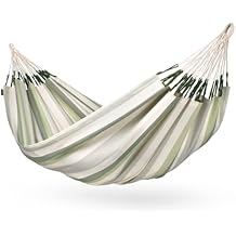 LA SIESTA Brisa Double Outdoor Hammock Colombian-Made Polypropylene, UV & Weather Resistant, for Backyard & Patio - Cedar