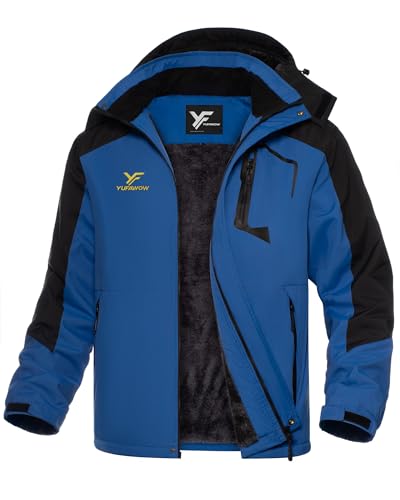 Men Winter Jacket Work Coat Waterproof Windbreaker Heavy Heat Warm Thermal Clothes Glamping Overlanding Gadget