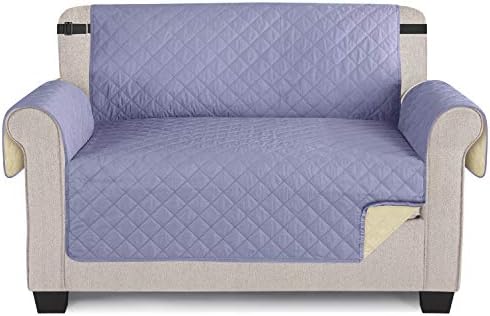 TAOCOCO Sofa Covers 100% Waterproof Sofa Slipcovers 3 Seater,Non Slip Cover for Kids/Dogs/Pets,Washable Sofa Protector with Elastic Strap(Dark Blue,UPDATE of Cloth)
