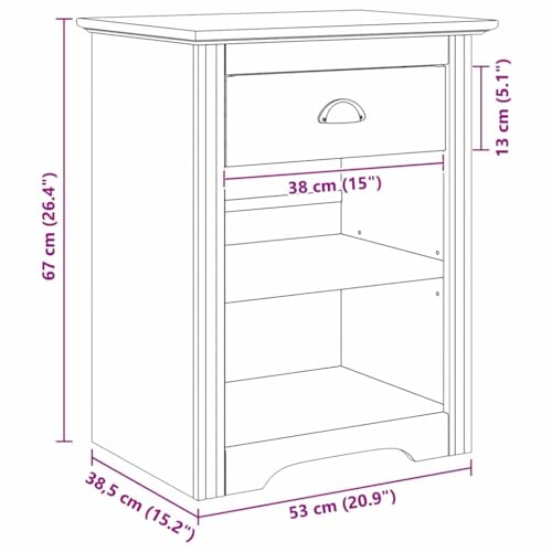 Espace de rangement pour chambre à coucher : table de chevet compacte - 3