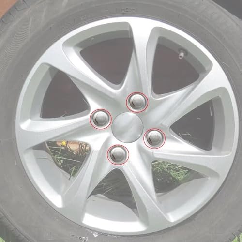 Pernos de rueda para Peugeot 208 y 308 juego de 4 piezas hexagonales de 17 mm para cubo 3
