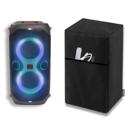 Image of Premium Dust Cover for PartyJBL Partybox 110 (JBLPARTYBOX110IN) -Black(only Speaker Cover, Speaker not Included)(MNDSCS-101, Black)