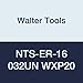 Walter Tools NTS-ER-16 032UN WXP20 Carbide NTS Threading Inserts, External Thread, Full Profile, American UN 60 Degree (Pack of 10)