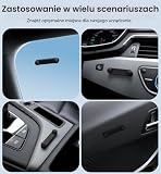 Unlicaku 2 magnetyczne uchwyty samochodowe do OOONO CO-Driver NO2, tworzywo sztuczne, z wbudowanymi magnesami, mocny chwyt, kompatybilny z ostrzeżeniem o błyskawicach OOONO NO2