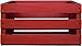 Crosley AC1004A-RE Record Storage Crate Holds up to 75 Albums, Red