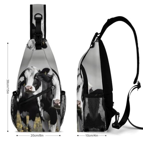 Mochila tipo sling blanca para senderismo y uso casual miniatura 2