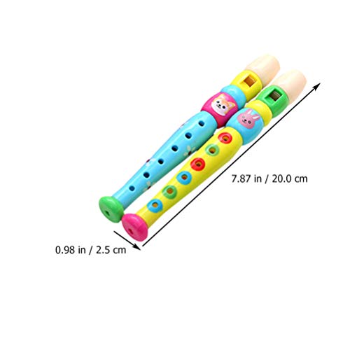 Tomaibaby 2 Stuks Kleine Houten Blokfluiten Kleurrijke Piccolofluit Voor Kinderen Peuters Leren Ritme Muziekinstrument… - Image 3