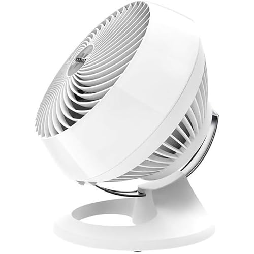 Vornado 660 Large Air Circulator – Whole-Room Vortex Air Flow – White Finish – 4-Speed Electronic Controls – Adjustable Tilt-Head & Low-Noise Design – Ideal for Living Rooms, Bedrooms & Large Spaces