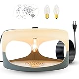 ASPECTEK Sticky Dome™ Flea Trap, Odorless Glue Trap with 2 Sticky Discs, Effective Bed Bug Killer and Flea and Tick Treatment, Indoor Insect Trap for Bugs, 1 Pack in White and Light Gray