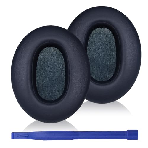 Adhiper �����p�C���[�p�b�h Sony WH-XB910N �w�b�h�t�H���ɑΉ� �C�����i �C���[�p�b�h �\�t�g�������[�t�H�[�� �v���e�C�����U�[ �h���E�h�o���b�V�� �o�b�N���f�U�C�� (�u���[)