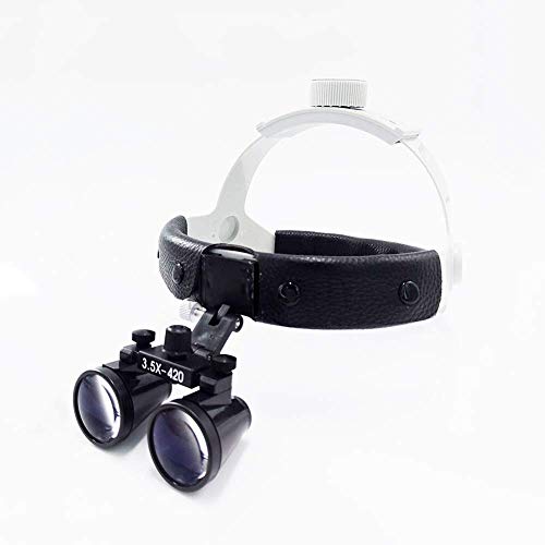 Loupes dentaires YCQYM 3.5X contre la fatigue cervicale avec phare de tête - 5