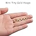 Gokeey 5 Pairs Small Gold Hoop Earrings for Women Men Dainty Mini Small Gold Huggie Hoops Earrings Stacks for Women Men Hypoallergenic Cute Tiny Cartilage Helix Hoop Earring Set for Multiple Piercing Jewelry Gift