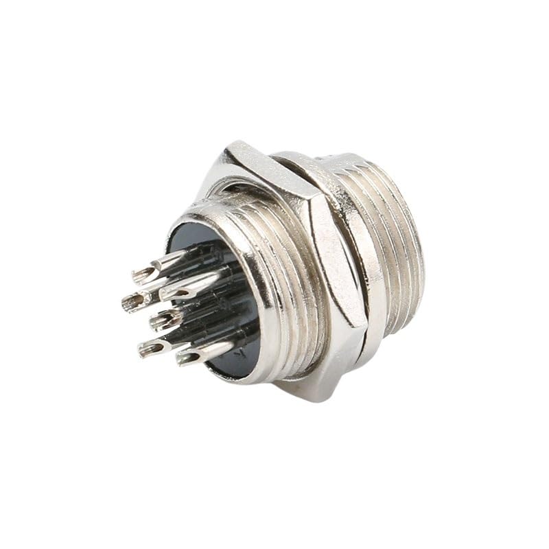 Conector de aviación GX12 4 pines set miniatura 5