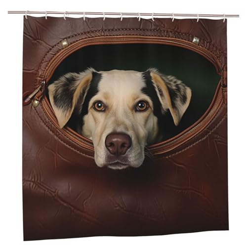 Rideau de douche imperméable en polyester lavable pour éviter l'eau au sol - 8