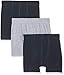 Produktbild NAME IT Jungen Boxershorts NMMTIGHTS 3P SOLID NOOS, 3er Pack, Mehrfarbig (Grey Melange), 98