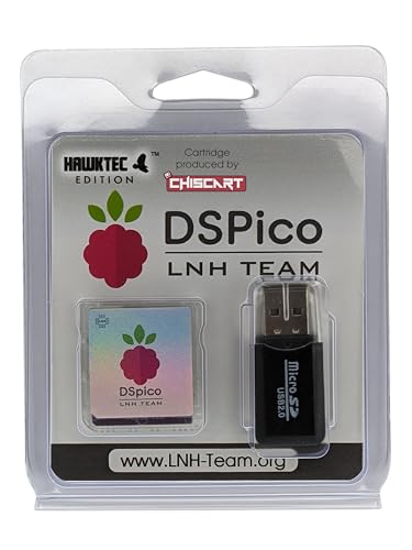 HawkTec DSPico Flash Cart Adapter Card Compatible w/NDS DS DSi 2DS 3DS (R4 Upgrade) Built on LNH Team Open-Source Platform RP2040 Powered Picolauncher (No Micro SD (Adapter Included))