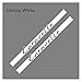 YDL Pegatinas 2 Unids DIY Auto Sintonización Accesorios Rayas De Automóviles Tarquías Racing Sport Styling Pegatinas para Caravelle T5 T6 (Size : Glossy White)