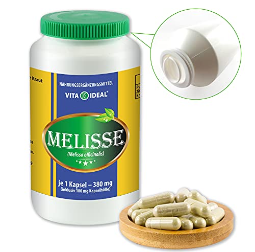 VITAIDEAL ® Melisse (Melissa officinalis) 180 capsules van elk 380 mg, van puur natuurlijke kruiden, zonder additieven… - Image 3