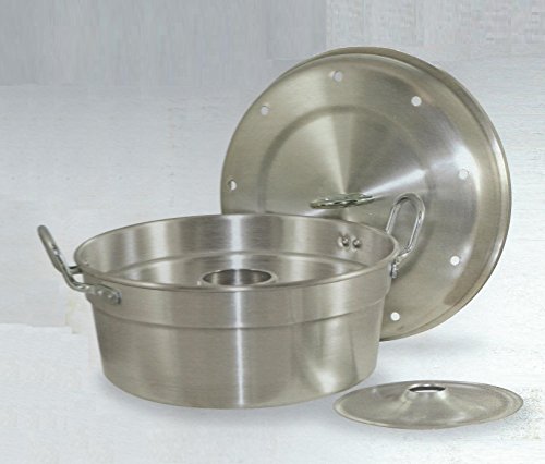Tredoni Stovetop & Oven Baking Pot - 24cm Multipurpose Aluminum Hollow Ring Cooker (24 cm), Silver - Image 2