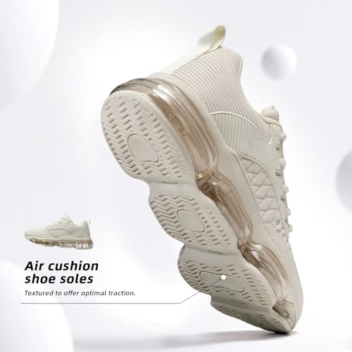 Image of Kapsen Womens Walking Running Shoes Air Cushion Breathable Fashion Tennis Sneakers Mesh Workout Casual Athletic Sports Gym